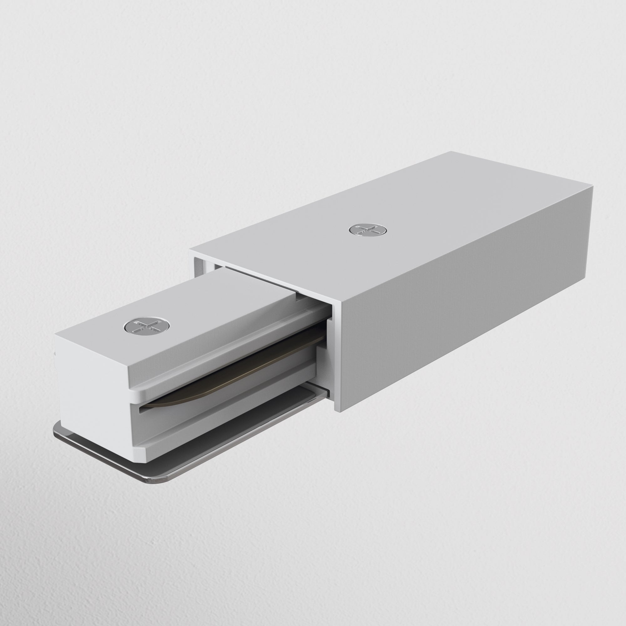 Power input Unity Components for surface-mounted track system