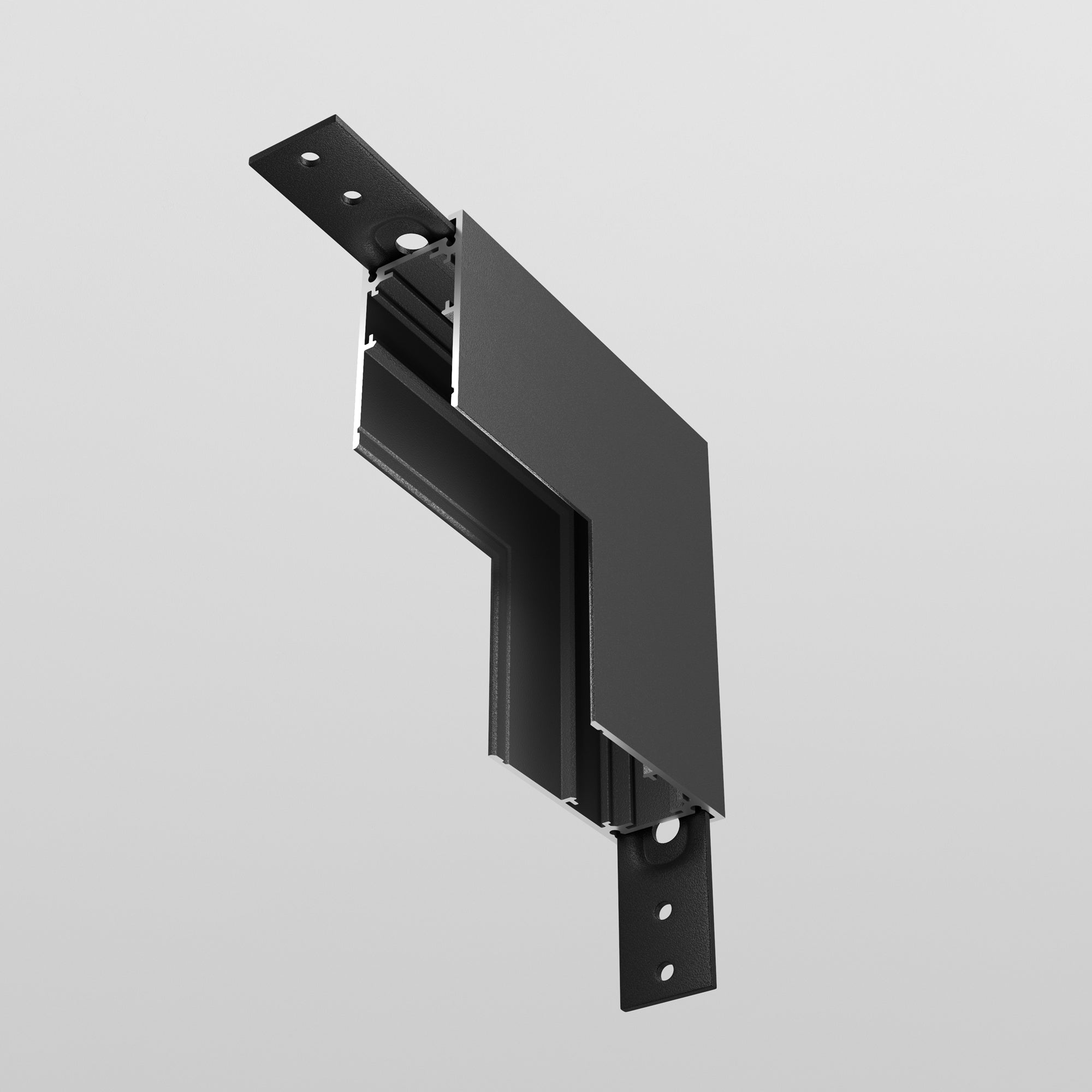Internal L-connector Exility surface-mounted