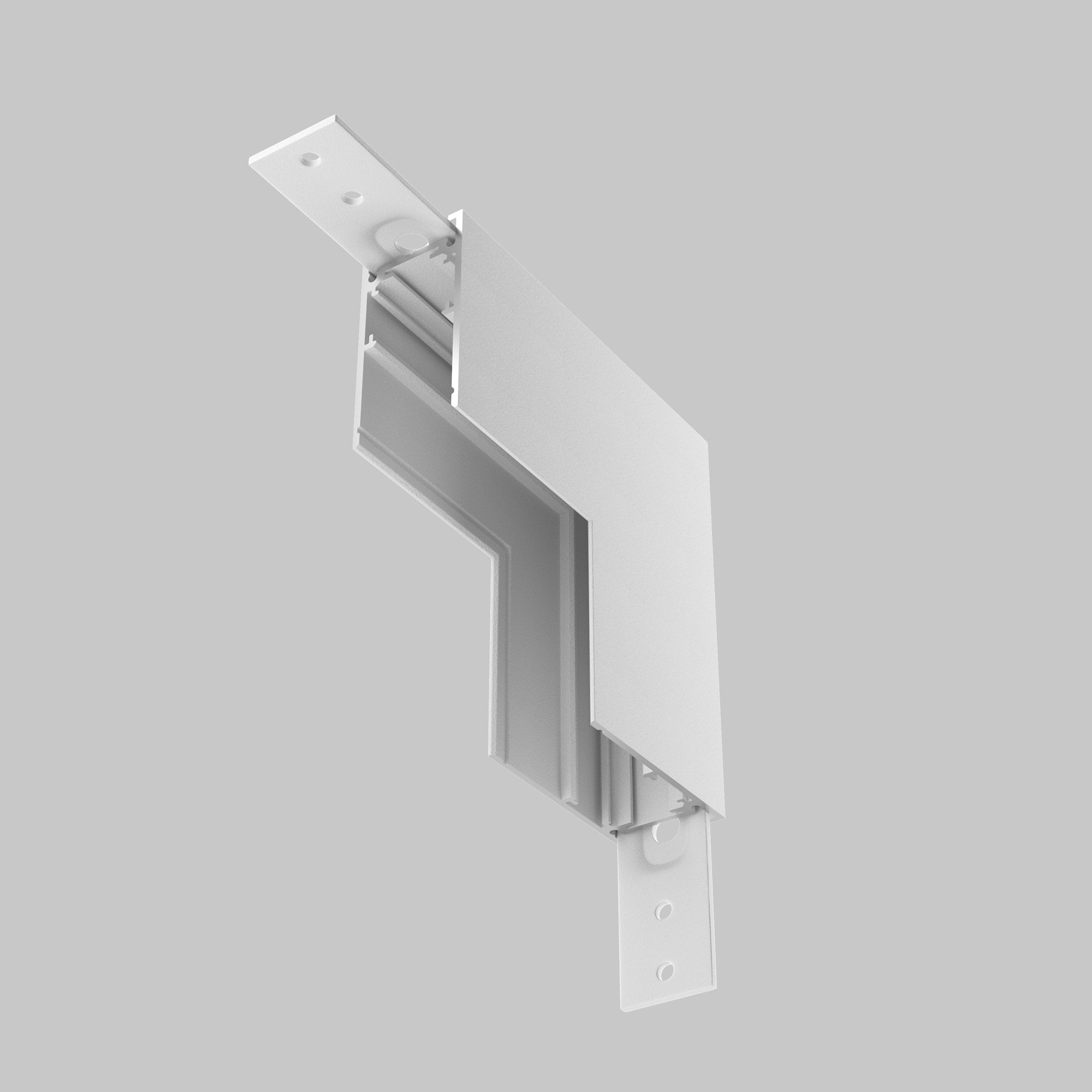 Internal L-connector Exility surface-mounted