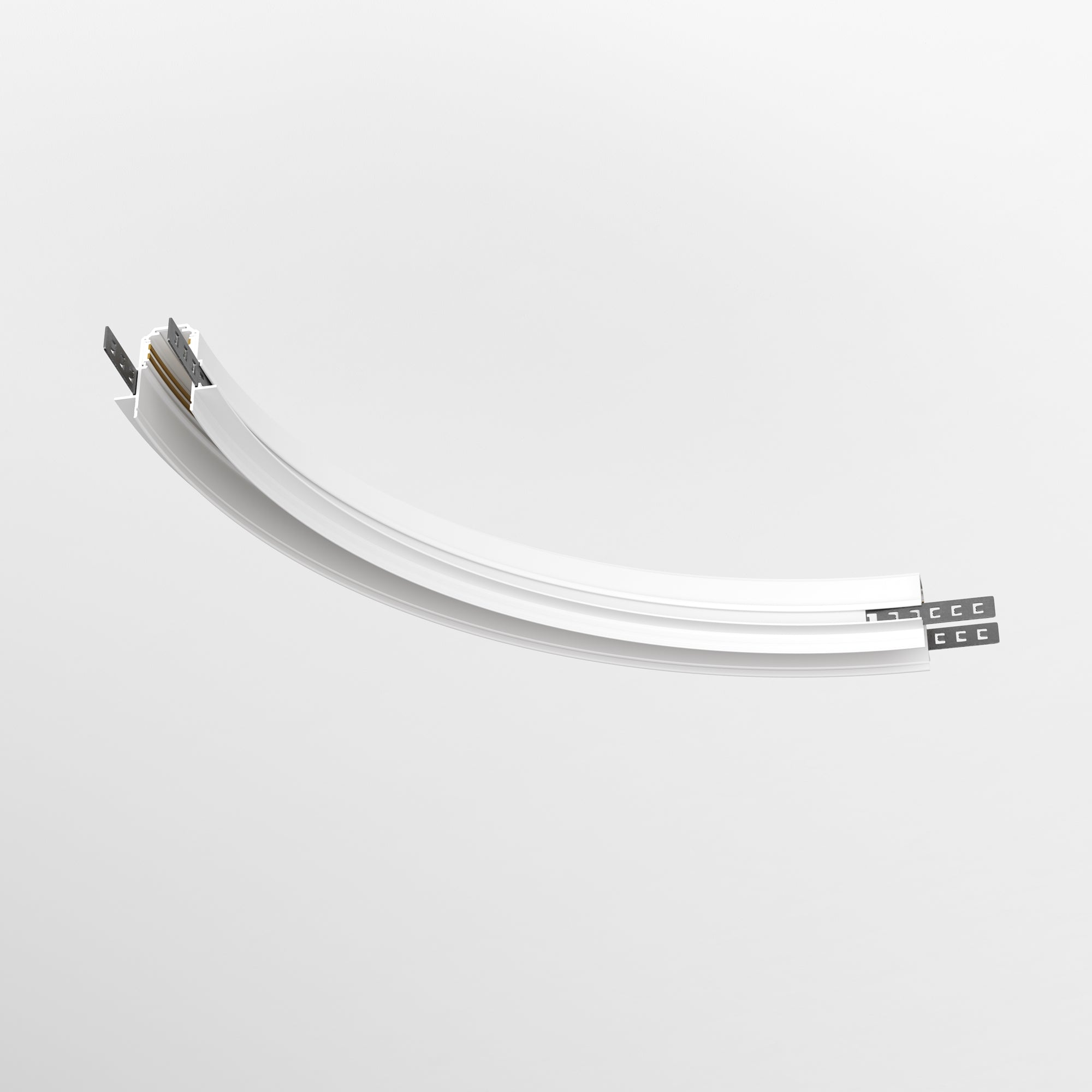 Radius connector R300 Exility recessed mounting track for plasterboard 12,5 mm,