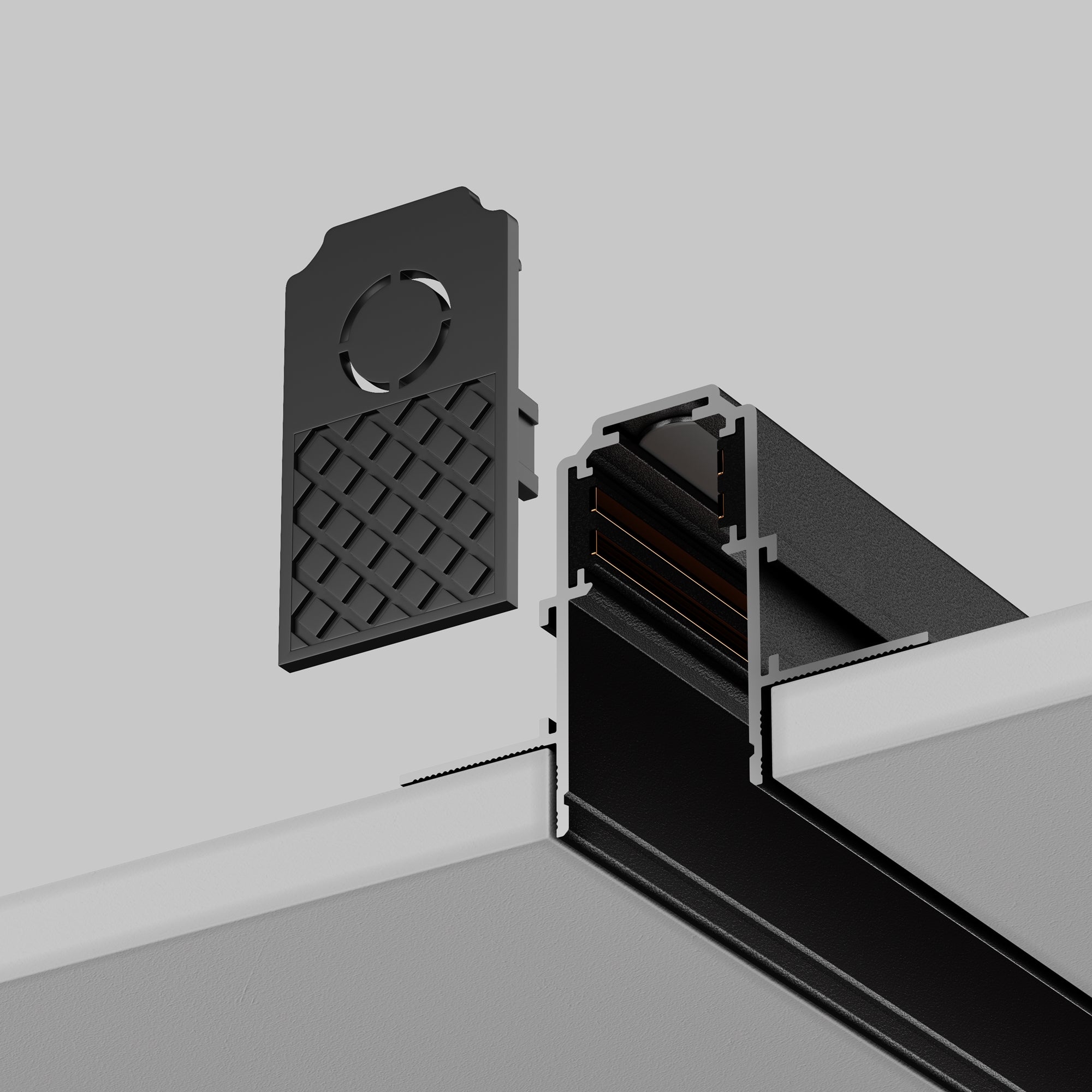 End cap Exility 2 pcs Recessed
