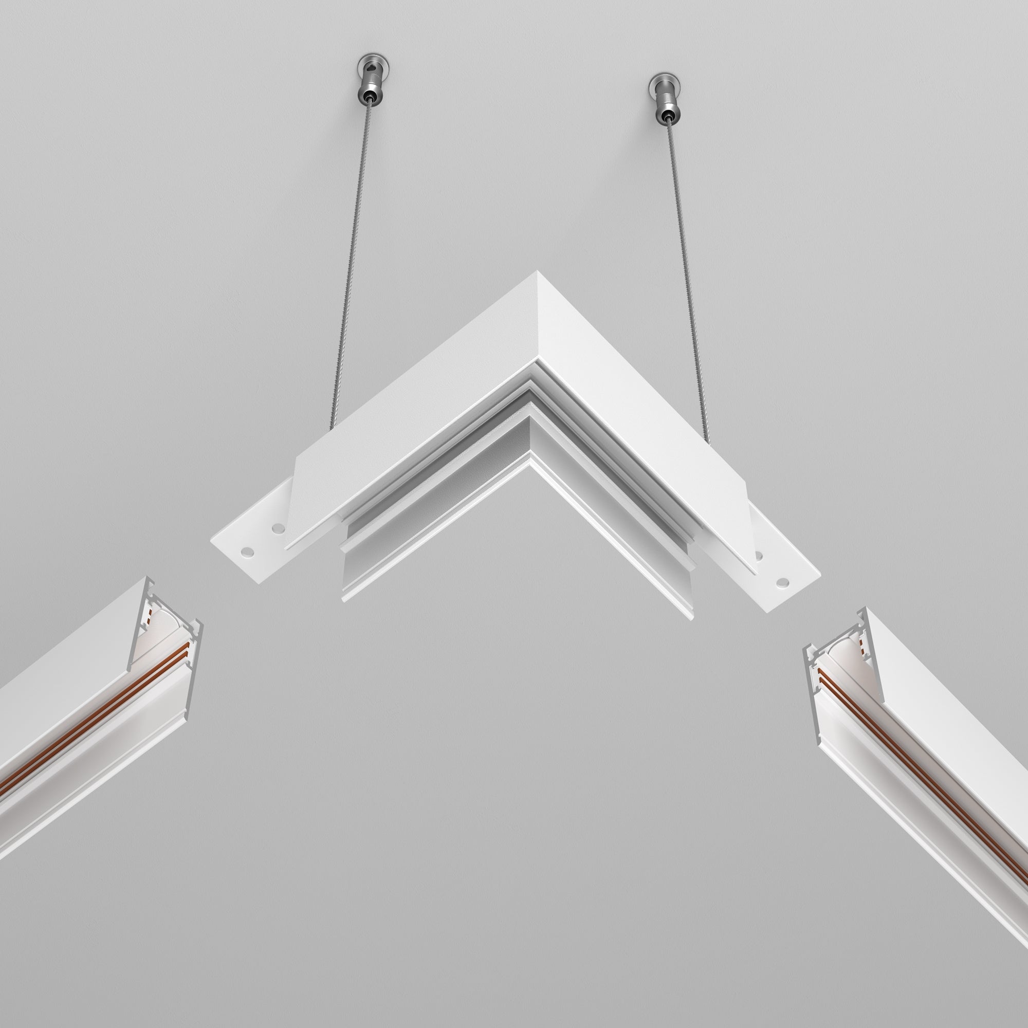 L-connector Exility surface-mounted