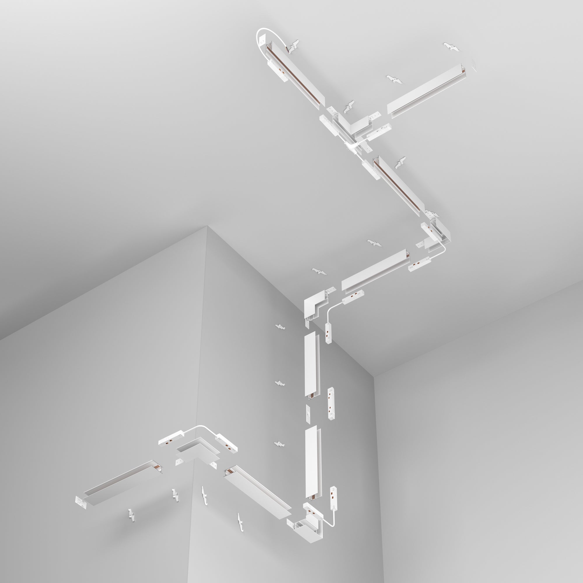 Track Exility surface-mounted/suspended white