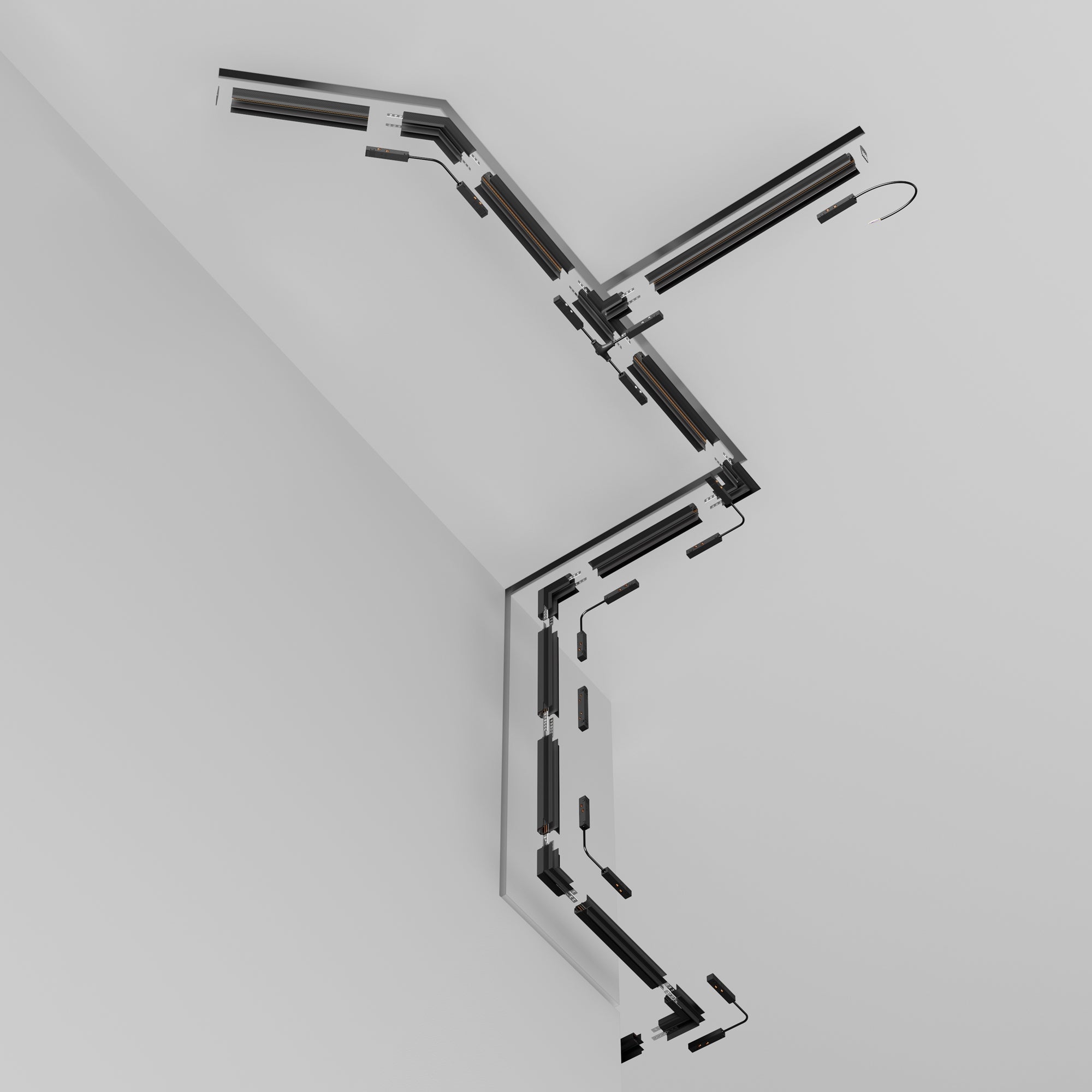 Track Exility recessed mounting track for plasterboard