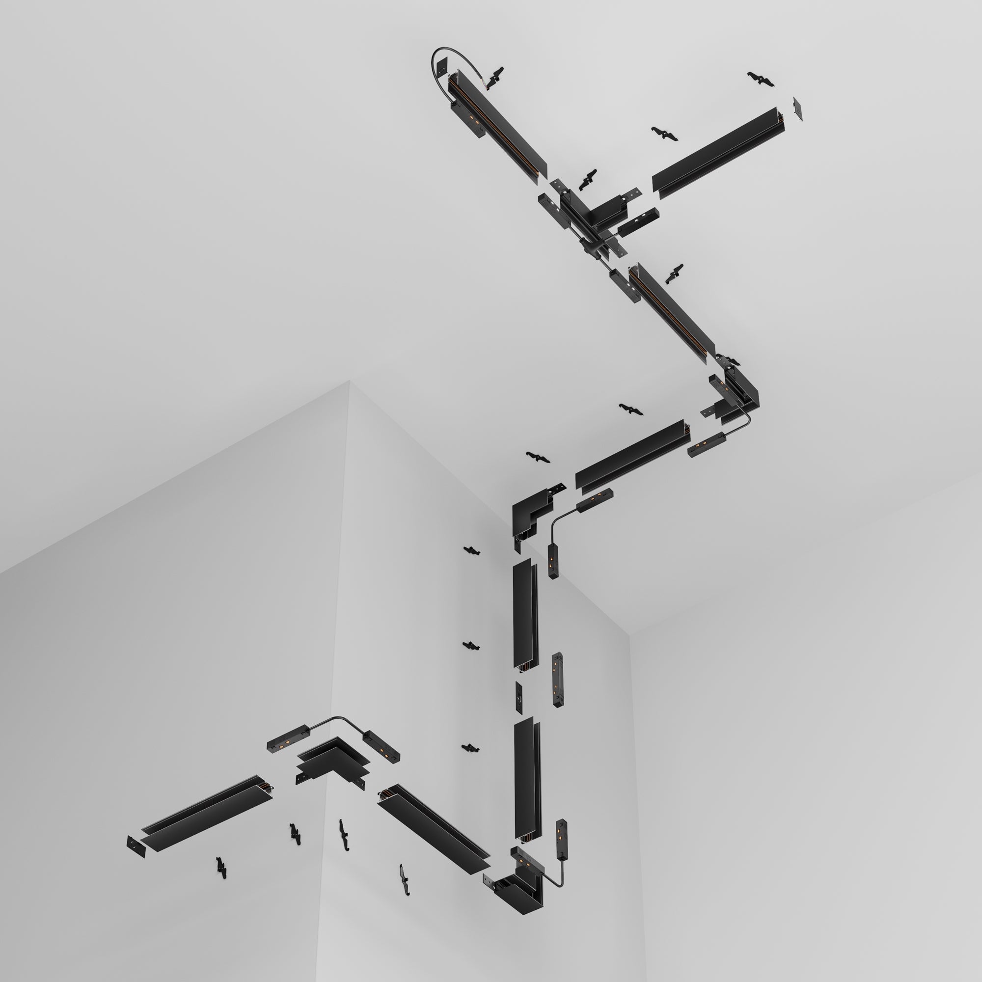 Track Exility recessed mounting track for plasterboard