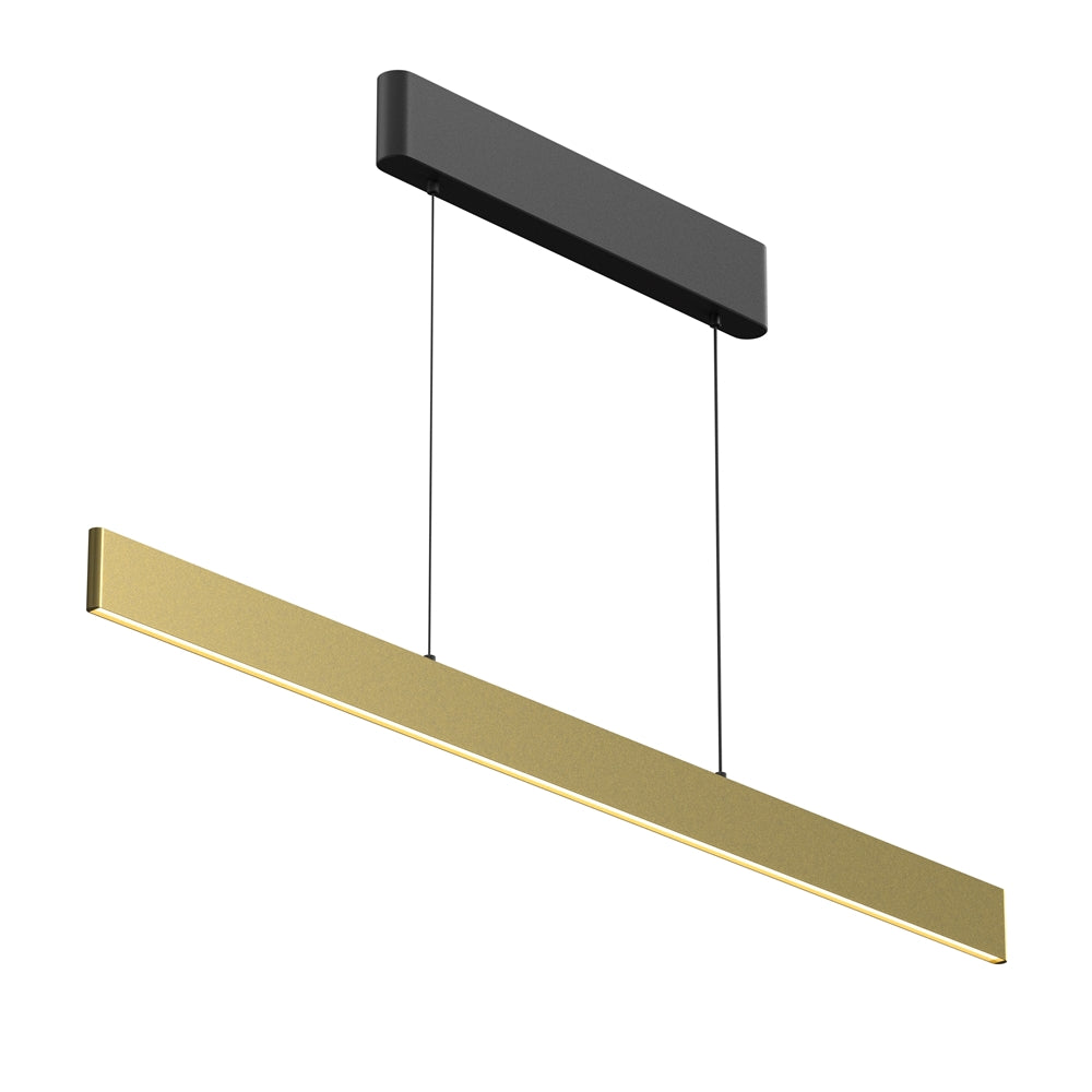 Euphoria 36W LED Linear Pendant- Black/ Brass/ White Finish