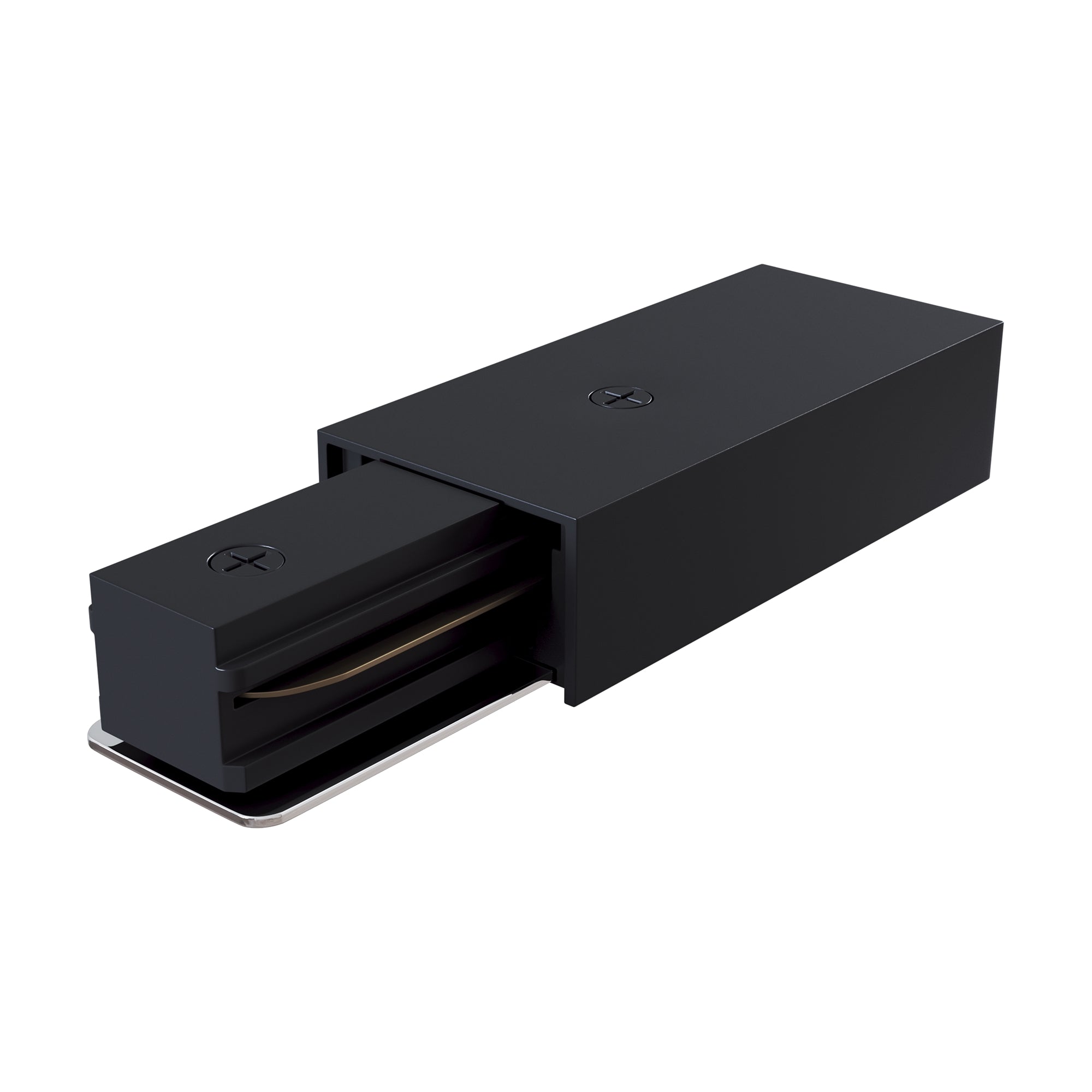 Power input Unity Components for surface-mounted track system