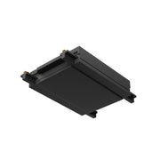 Straight power connector Radity black