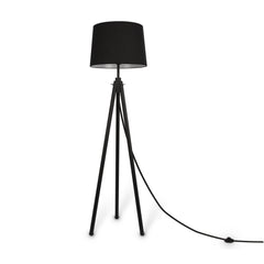 Calvin Floor lamp E27 - Beige/Black/White Finish