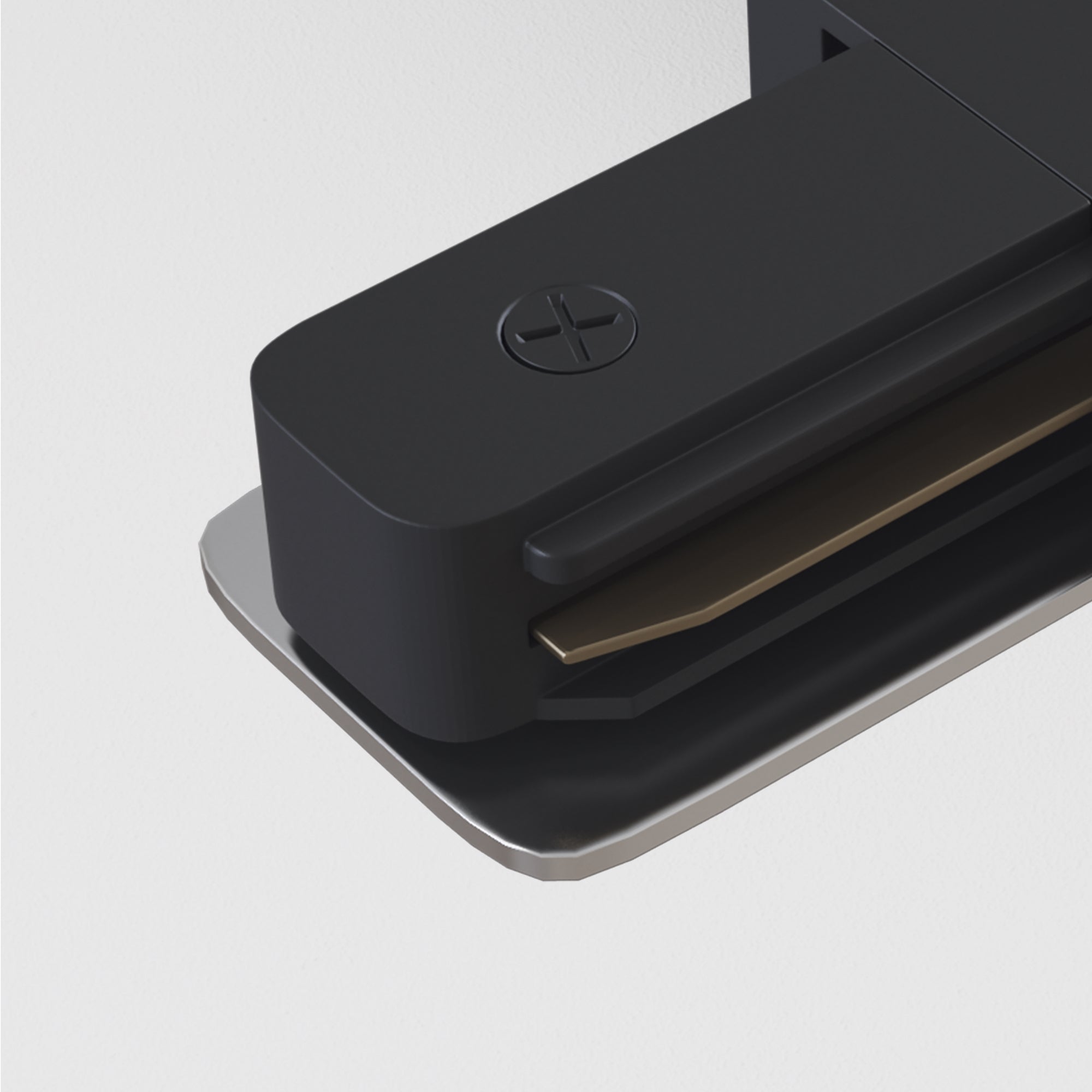 X-connector Unity recessed black Components for build-in track system
