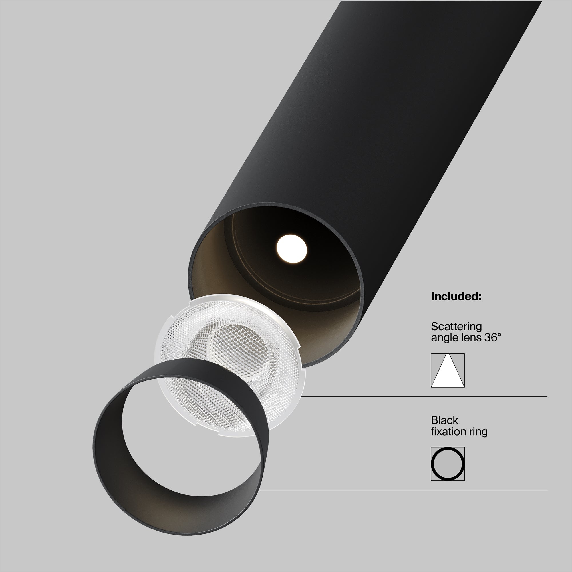 Track luminaire Focus T Exility 3000K 6W 36°
