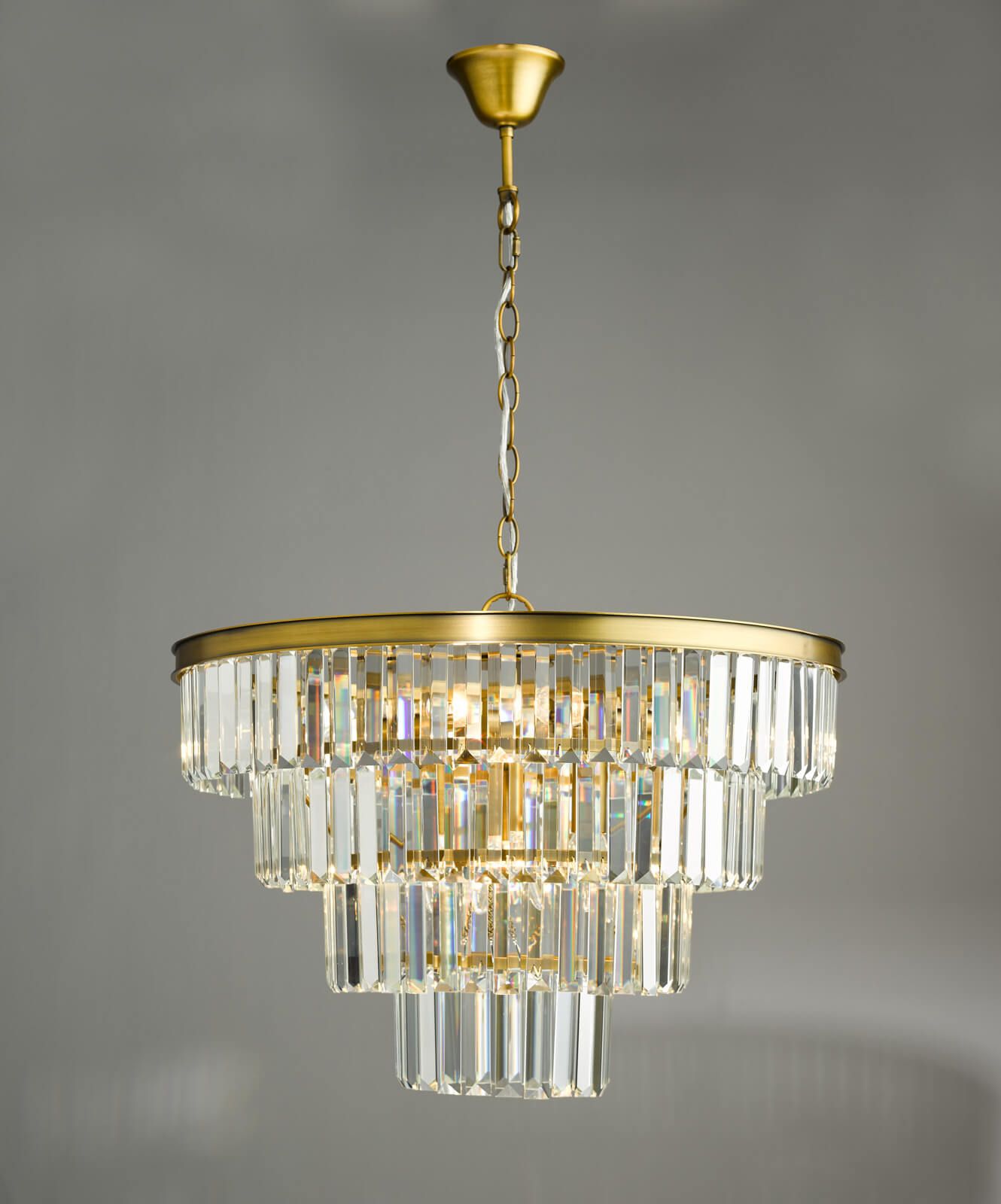 Rhapsody 6/12Lt Crystal Ceiling Light - Bronze & Crystal IP20