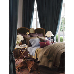 Anette Floor Lamp - Natural Brass/ Polished Nickel