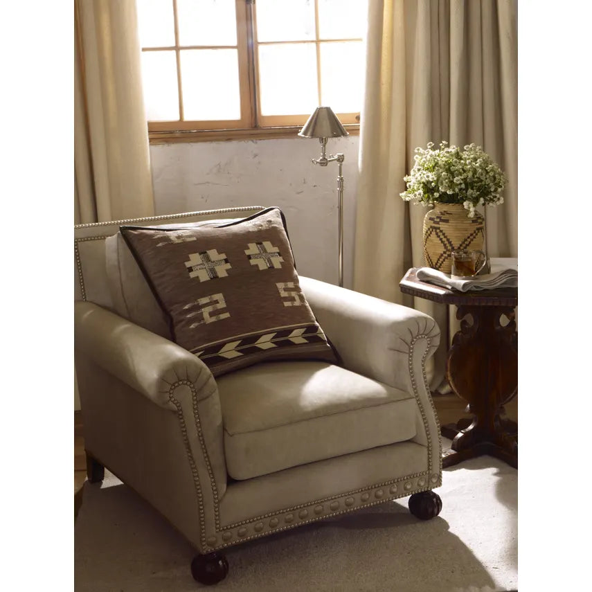 Anette Floor Lamp - Natural Brass/ Polished Nickel