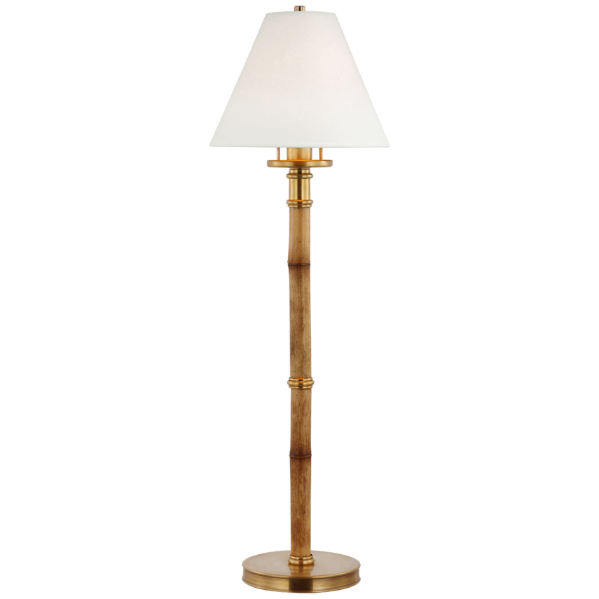 Dalfern Desk Lamp - Bamboo & Brass/Nickel