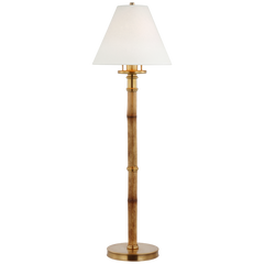 Dalfern Desk Lamp - Bamboo & Brass/Nickel