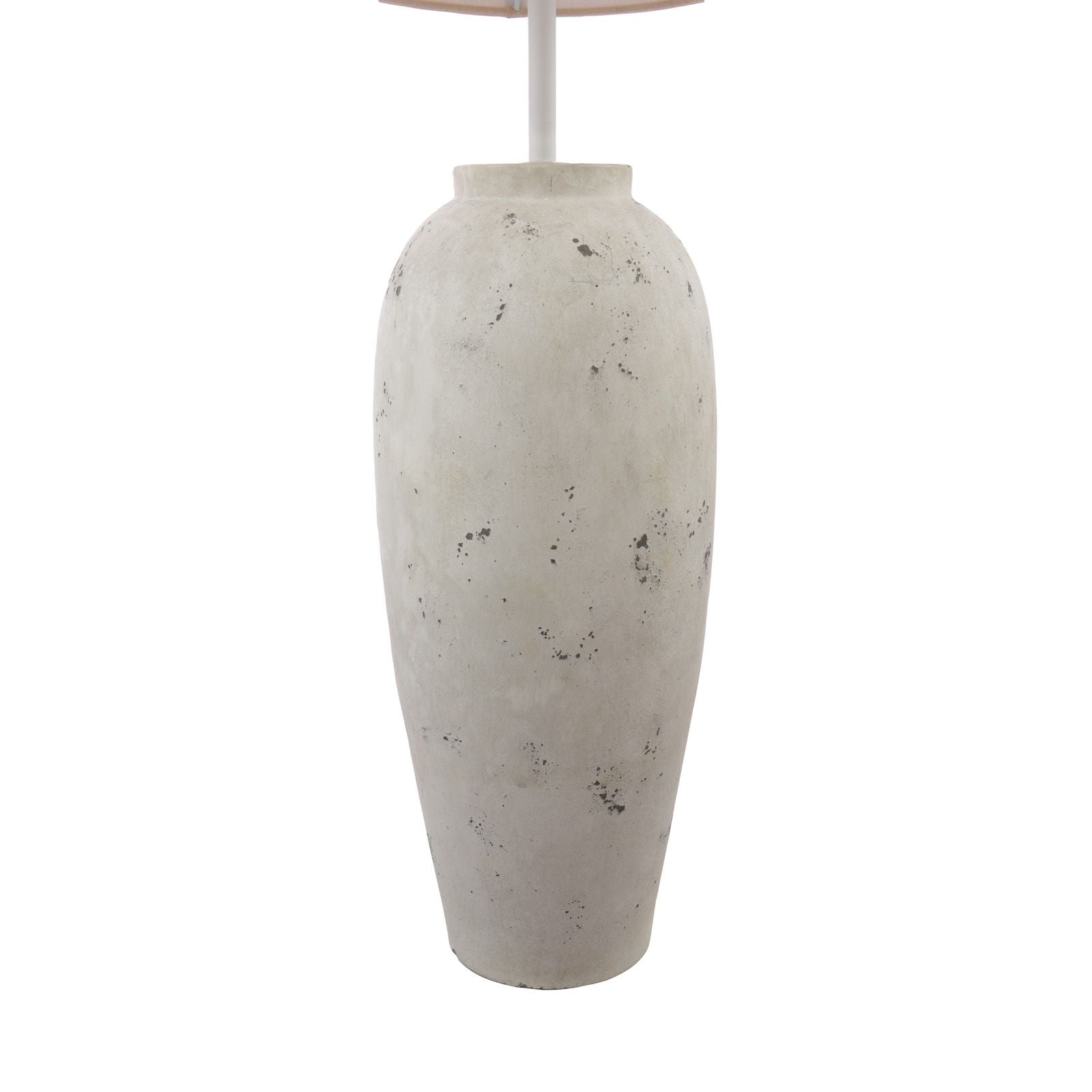 Roetta Floor Lamp - White and Natural With Shade