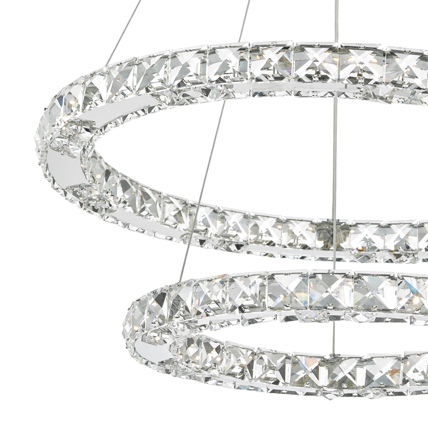 Roma LED Fitting Crystal with Chrome Dimmable