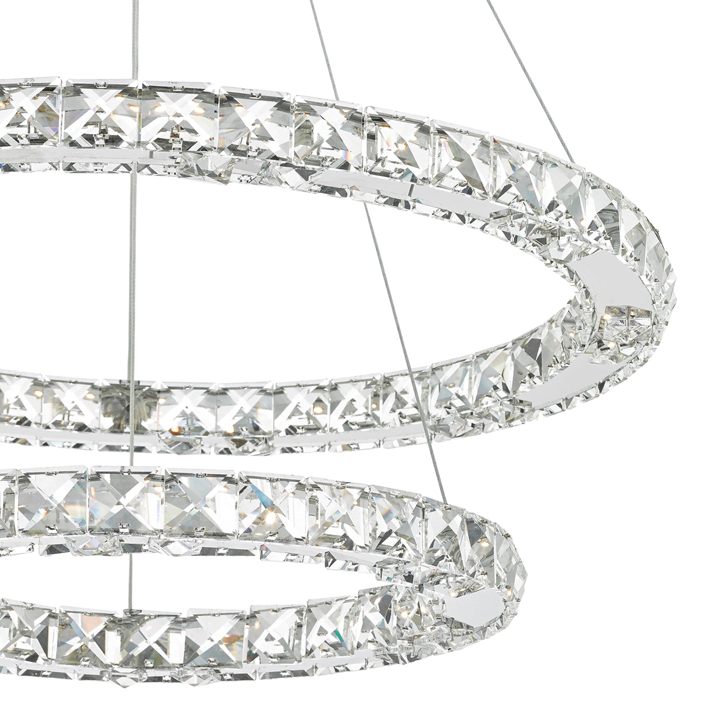 Roma LED Fitting Crystal with Chrome Dimmable