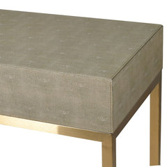 Osbourne Faux Shagreen 1 Drawer Console Table