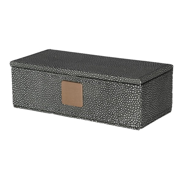 Shagreen Trinket Case - Ivory / Grey