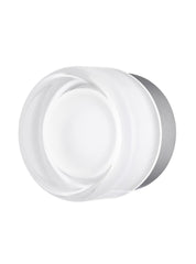Palma LED Ceiling / Wall Light- Painted Grey/ Satin Nickel
