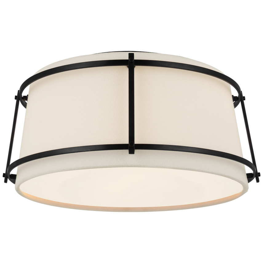 Callaway Small Flush Mount- Antique Brass/ Bronze