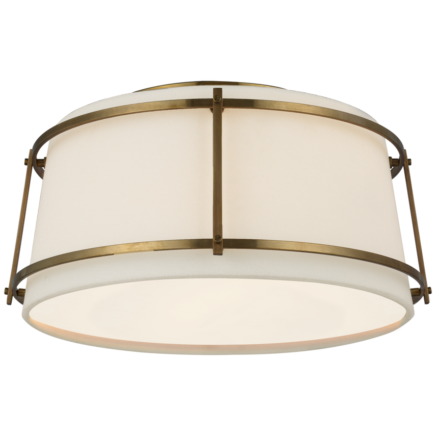 Callaway Small Flush Mount- Antique Brass/ Bronze