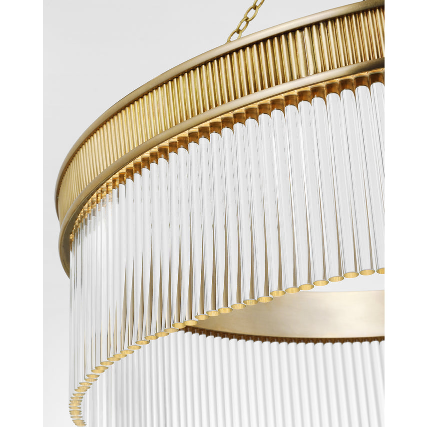Menil Small/ Large Chandelier- Bronze/ Soft Brass Finish
