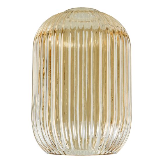 Sawyer Easy Fit Shade Ribbed Glass/ Smoked/ Champagne