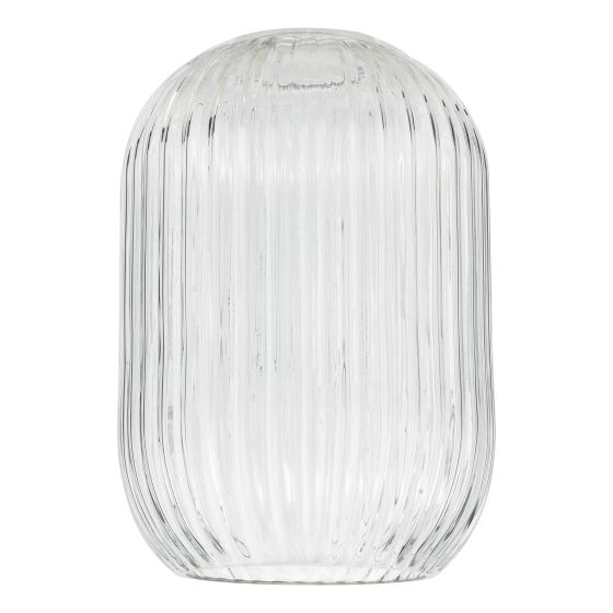 Sawyer Easy Fit Shade Ribbed Glass/ Smoked/ Champagne