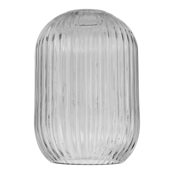 Sawyer Easy Fit Shade Ribbed Glass/ Smoked/ Champagne
