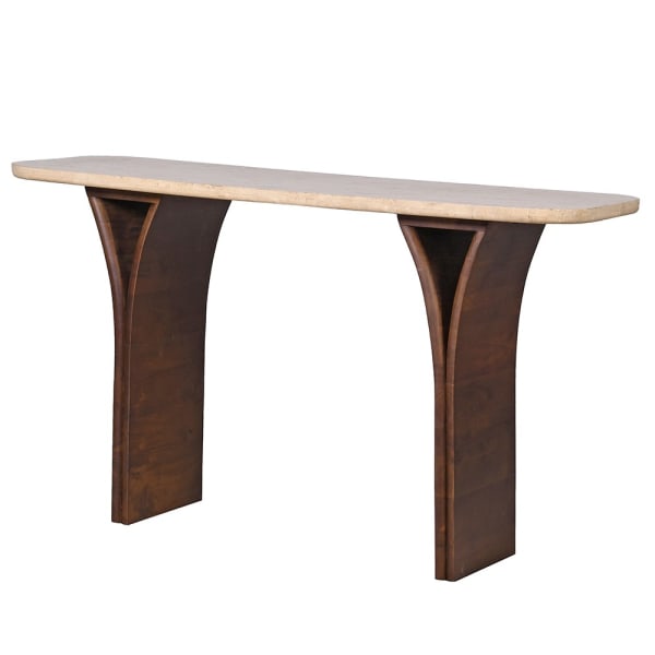 Clement Travertine Console