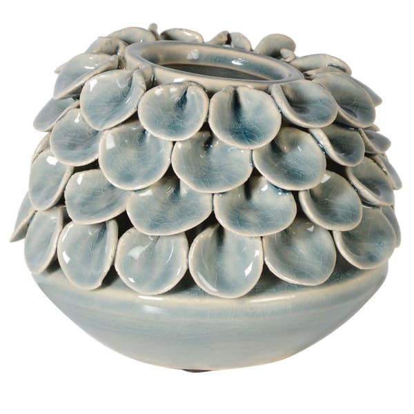 Soft Blue Petal Vase- Christmas Gift