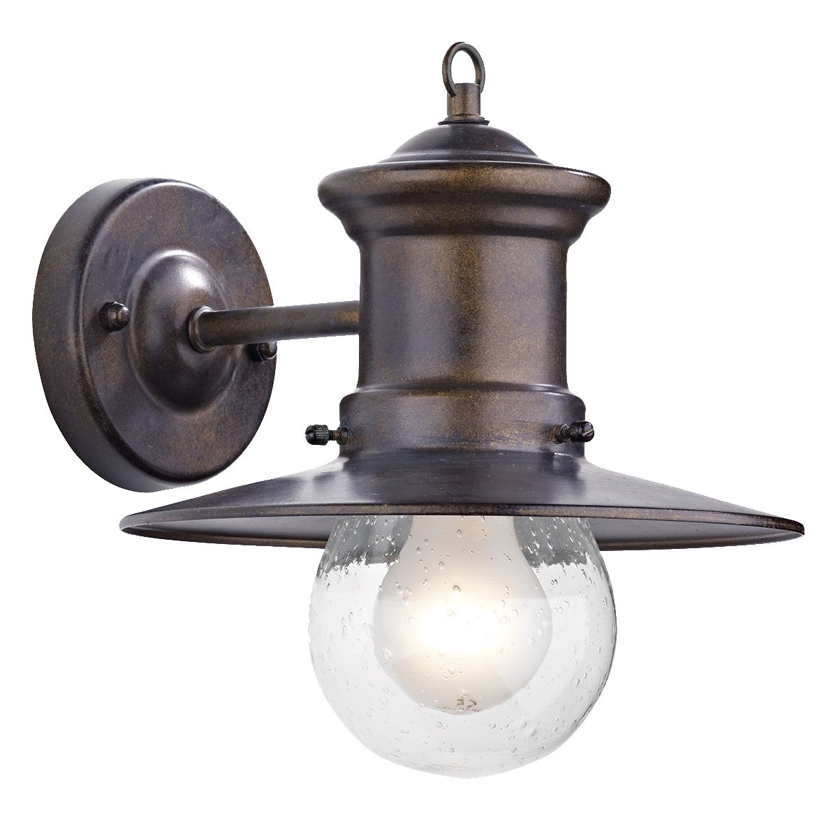 Sedgewick 1Lt Outdoor Wall Light - Black/Bronze