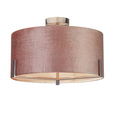 Harley Blush Velvet Ceiling Fitting