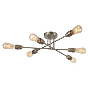 Venus 6Lt Semi Flush- Various Colours
