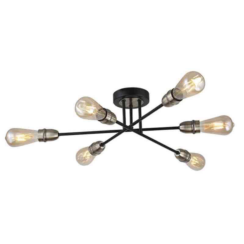 Venus 6Lt Semi Flush- Various Colours