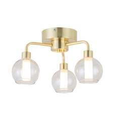 Reyna Semi Flush Bathroom Ceiling Light IP44 - Chrome