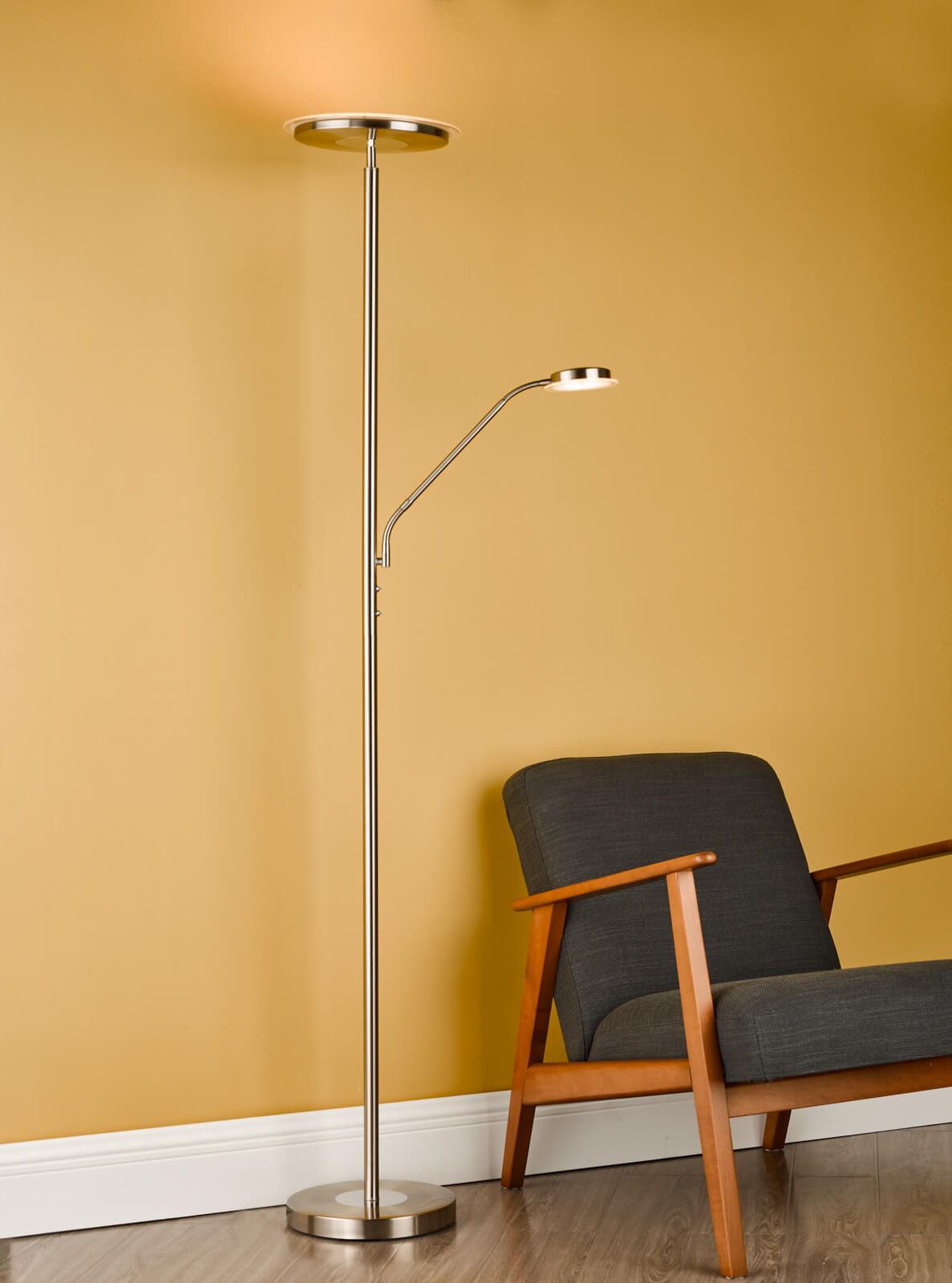 Shelby Mother & Child Lamp Antique Brass Led