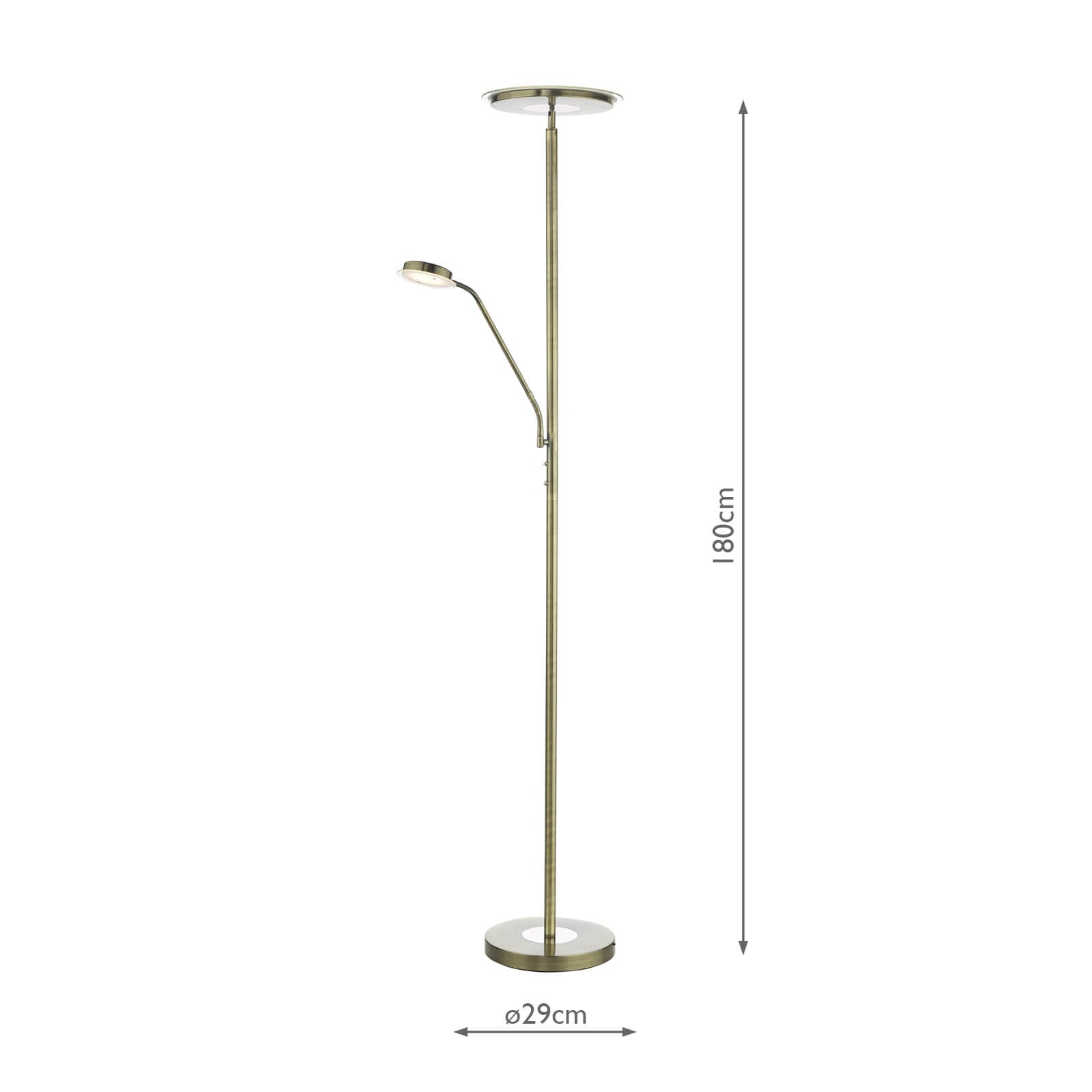 Shelby Mother & Child Lamp Antique Brass Led