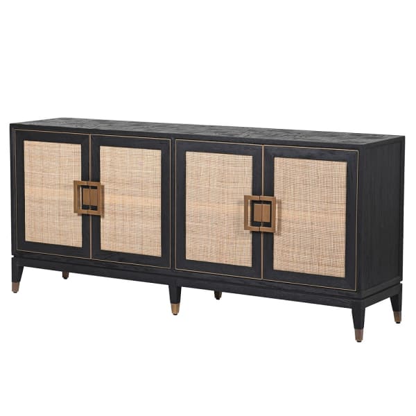 Ebony 4 Door Sideboard