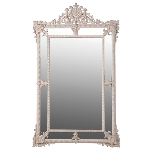 Cream Carved Frame Mirror