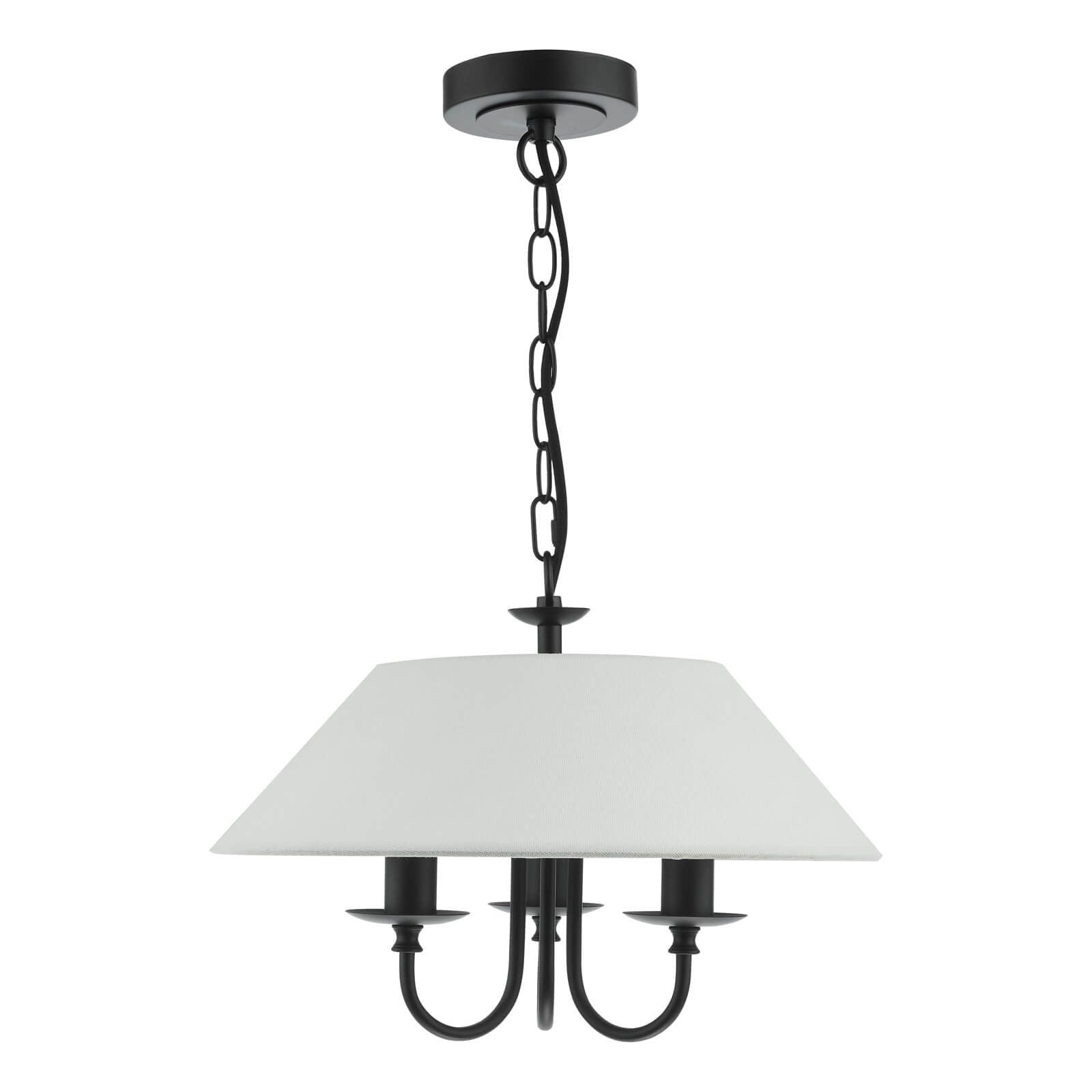 Sivan 3/6 Light Pendant Matt Black With Shade