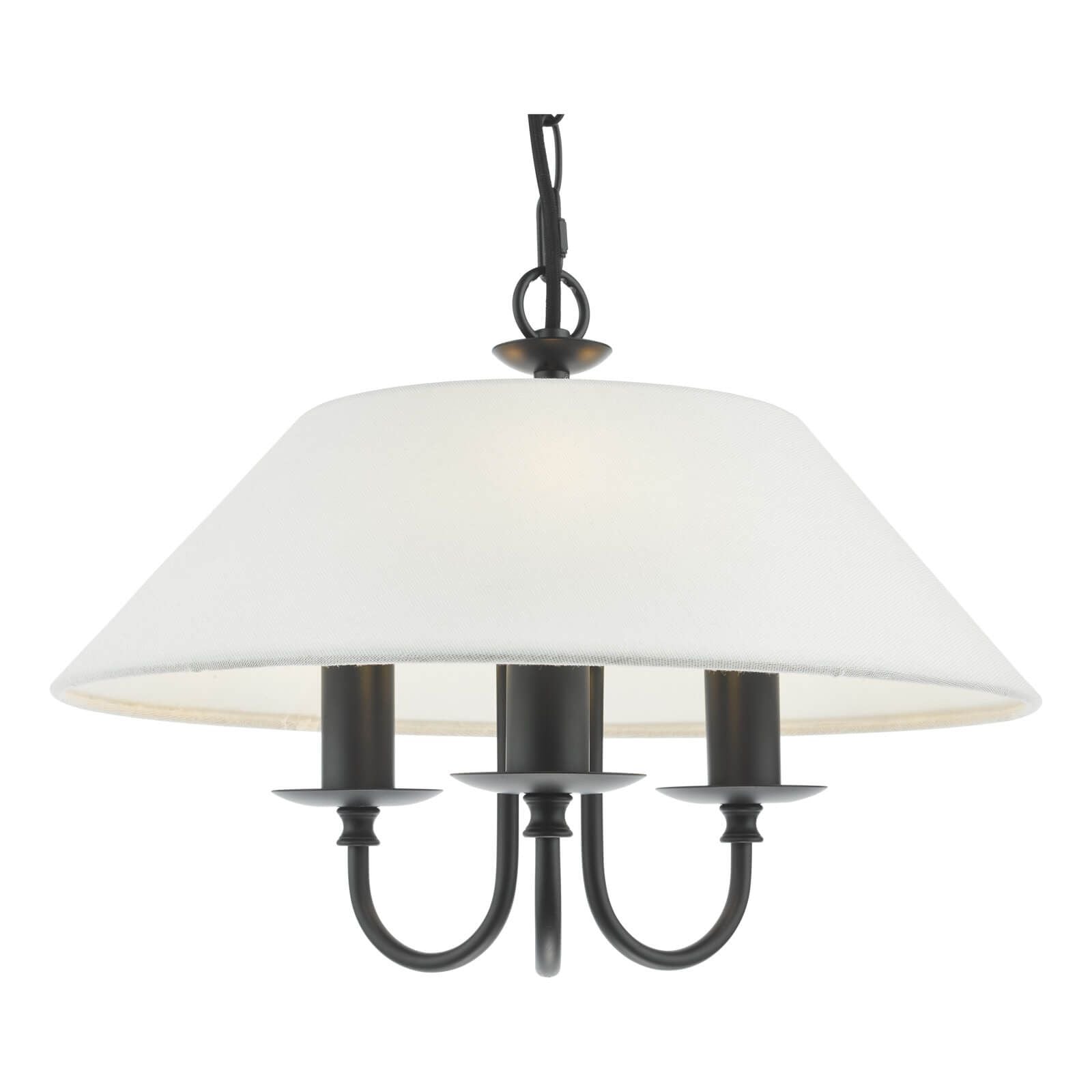 Sivan 3/6 Light Pendant Matt Black With Shade