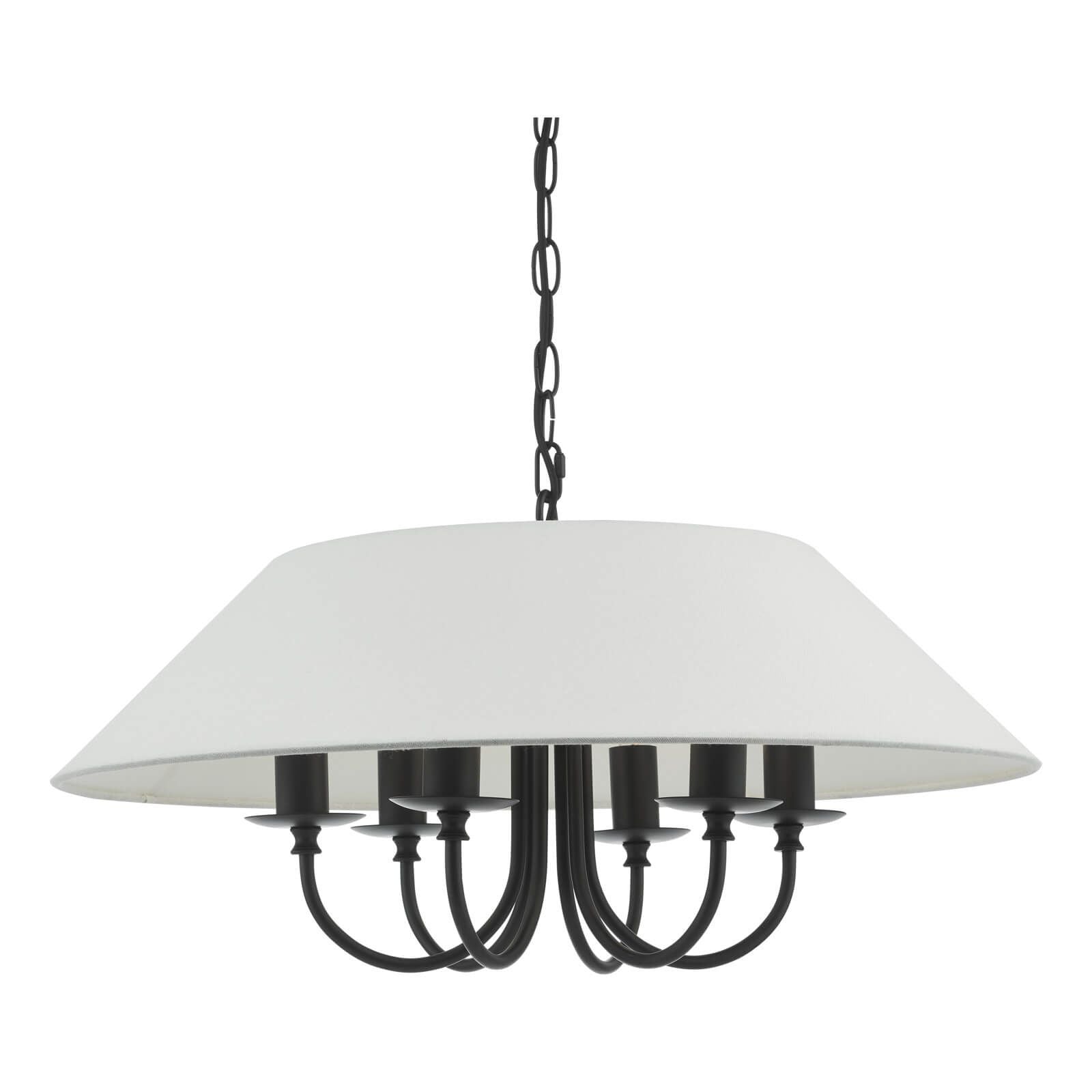 Sivan 3/6 Light Pendant Matt Black With Shade