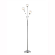 Clementine 3 light Floor Lamp - Chrome Finish