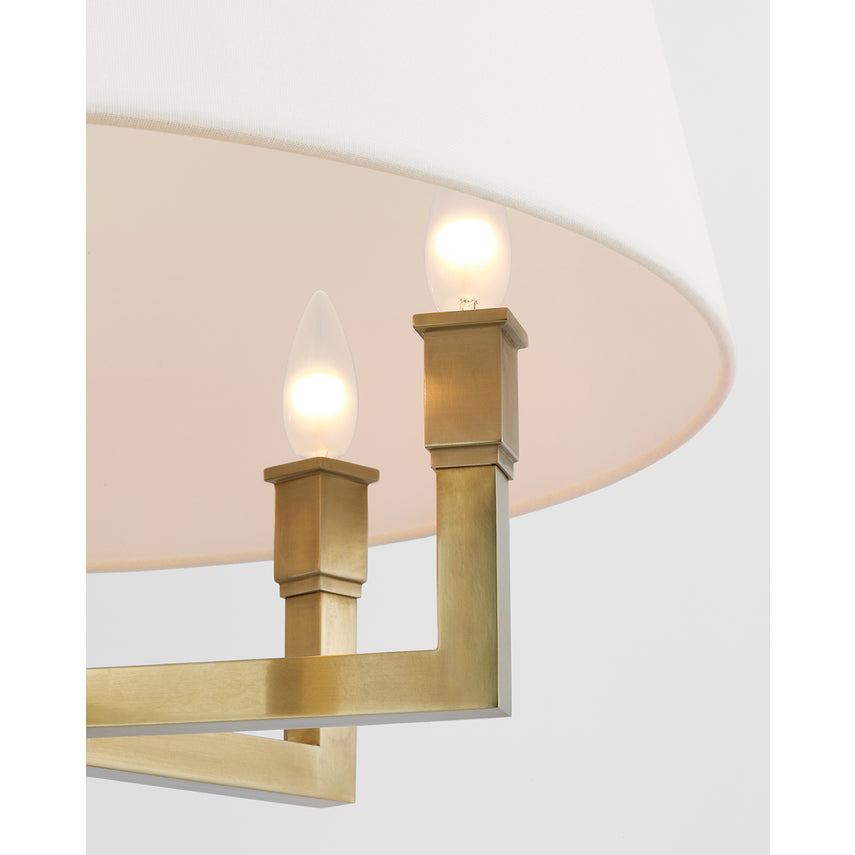 Square Tube Hanging Shade- Bronze/ Polished Nickel/ Antique Brass Finishes