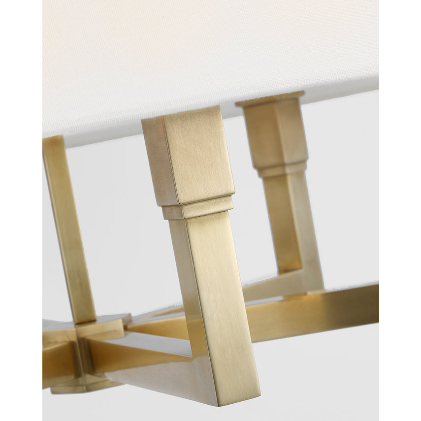 Square Tube Hanging Shade- Bronze/ Polished Nickel/ Antique Brass Finishes