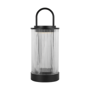 Tawa Accent Rechargeable Table Lamp- Black Brass/ White Finishes